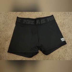 Victoria secret pink ultimate size small black compression shorts size small